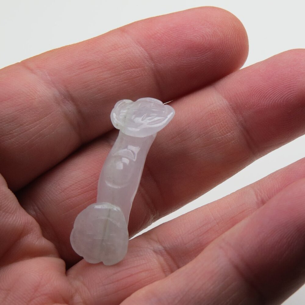 Natural Jade white Hand carved piece